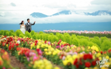 Flower field pre-wedding session in Japan