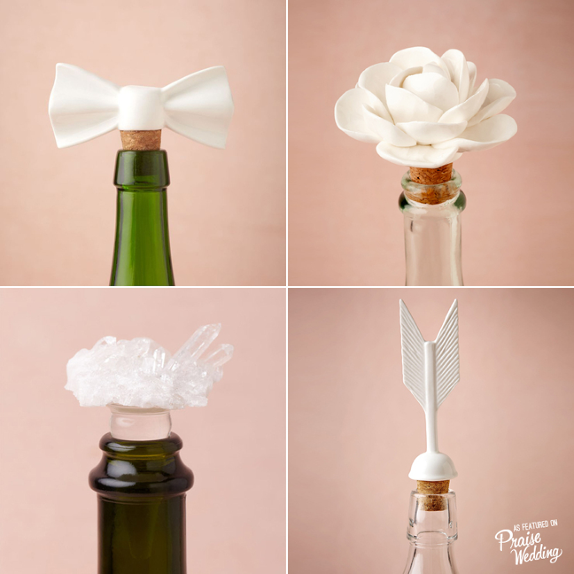 Decorate your wine? Creative Wedding Bottle Stopper