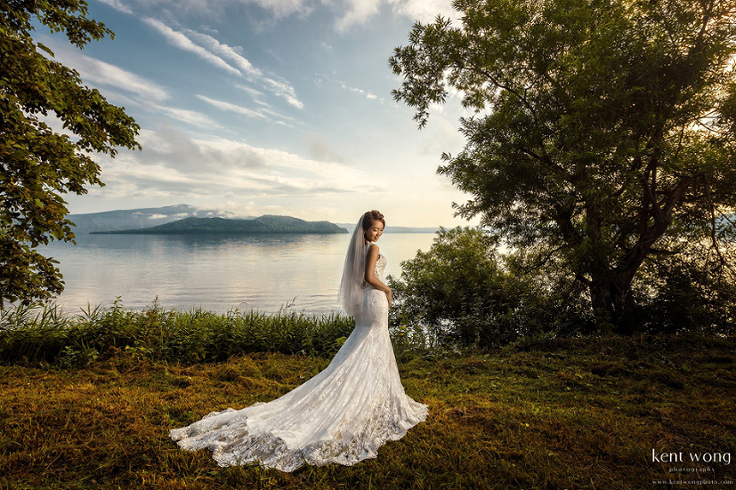 This Hokkaido bridal portrait is overflowing with natural romance!