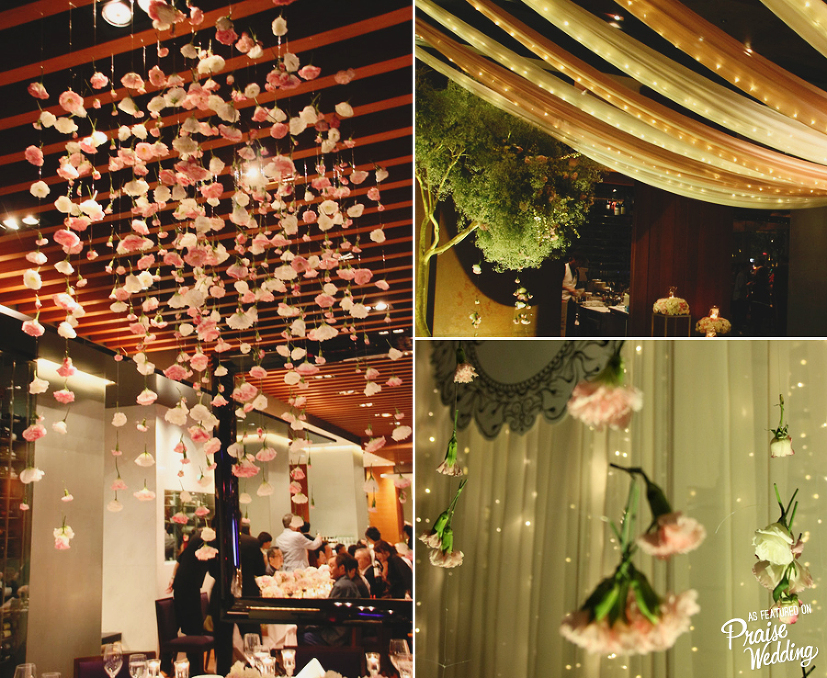 When hanging flowers meet magical lights, the result is pure magic!