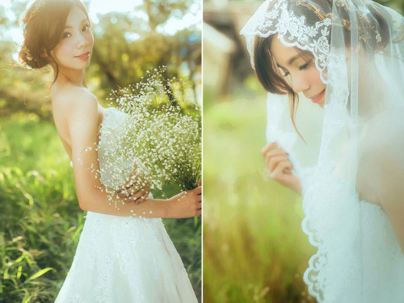 Radiant and chic bridal look with a touch of timeless elegance! 