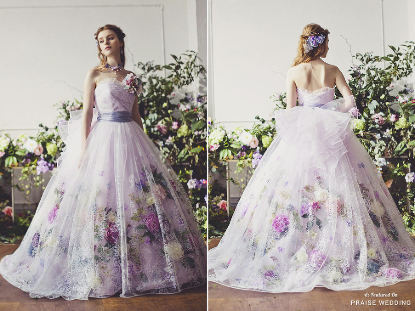 This garden-inspired ball gown from Leggenda Spose is fit for a princess!