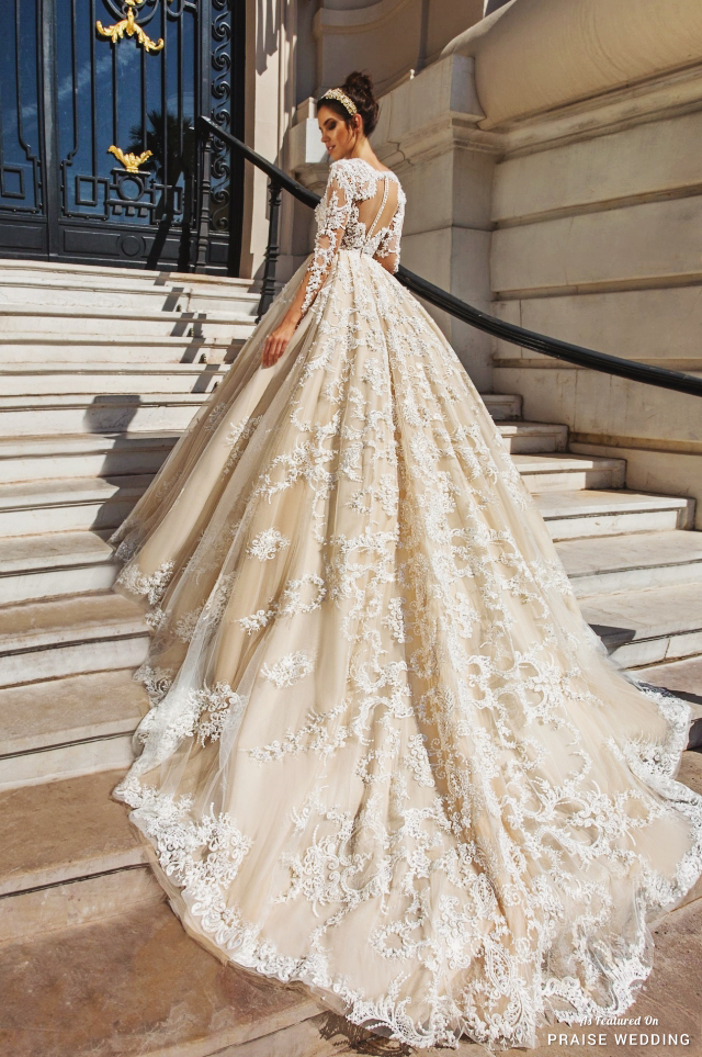 This glamorous wedding gown from ...