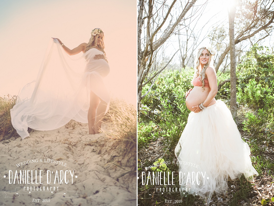 Beautiful outdoor maternity session
