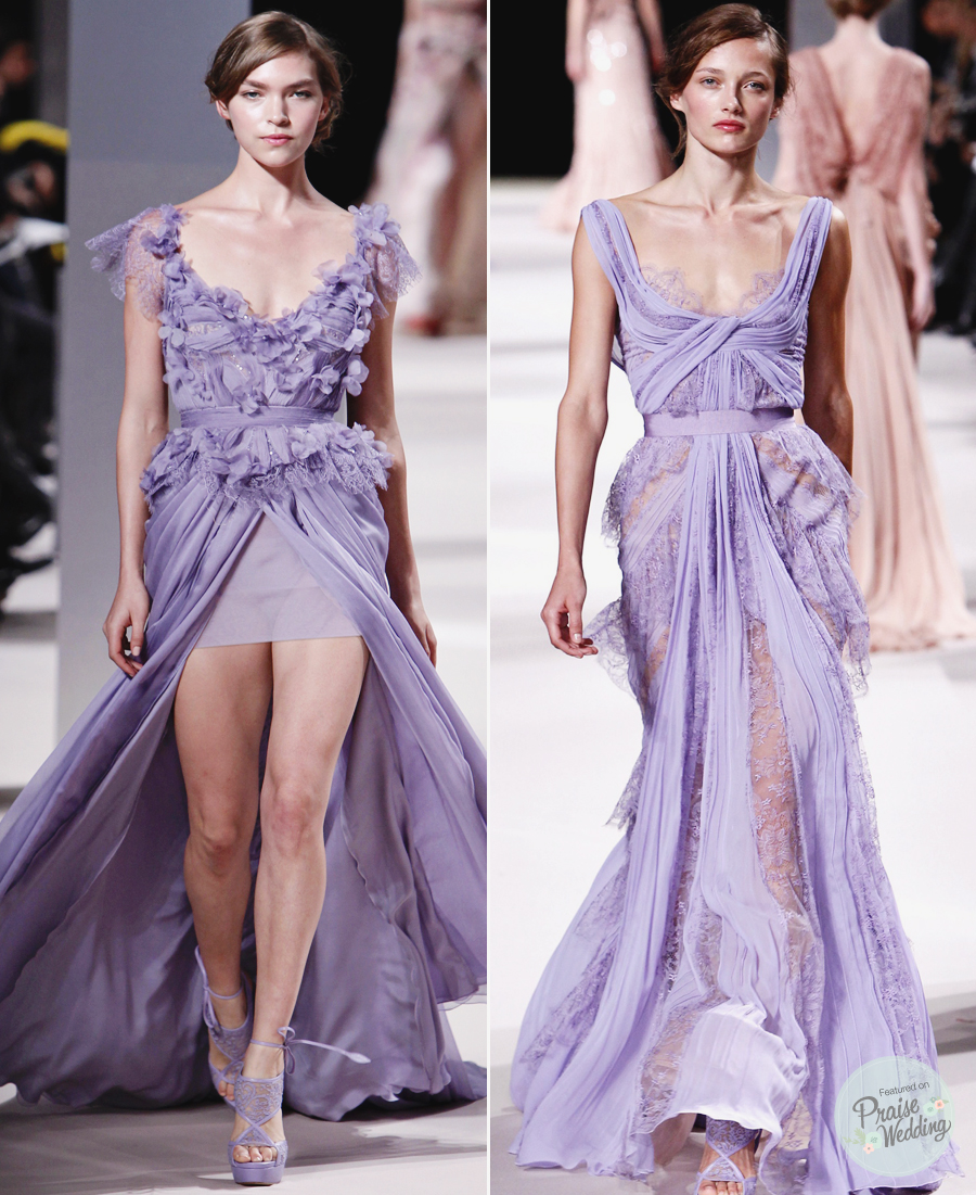 Elie Saab Gorgeous Purple Gowns