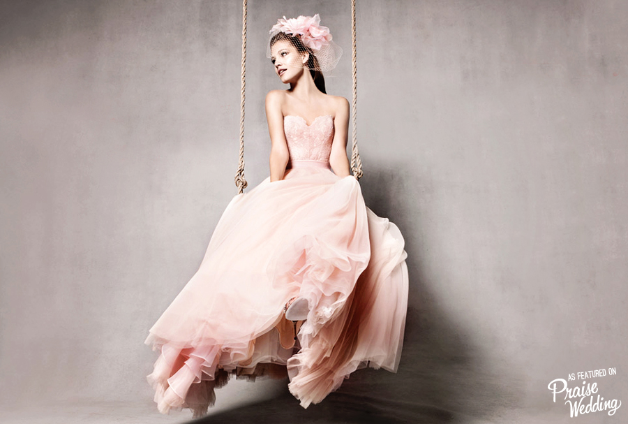 Watters 2014 blush princess gown