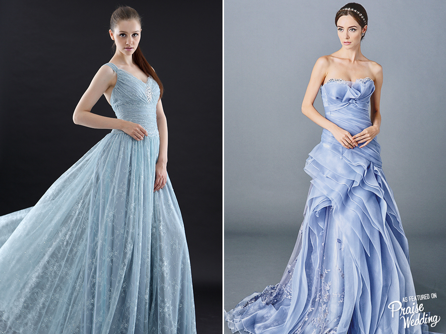 Royal Wed elegant blue gowns