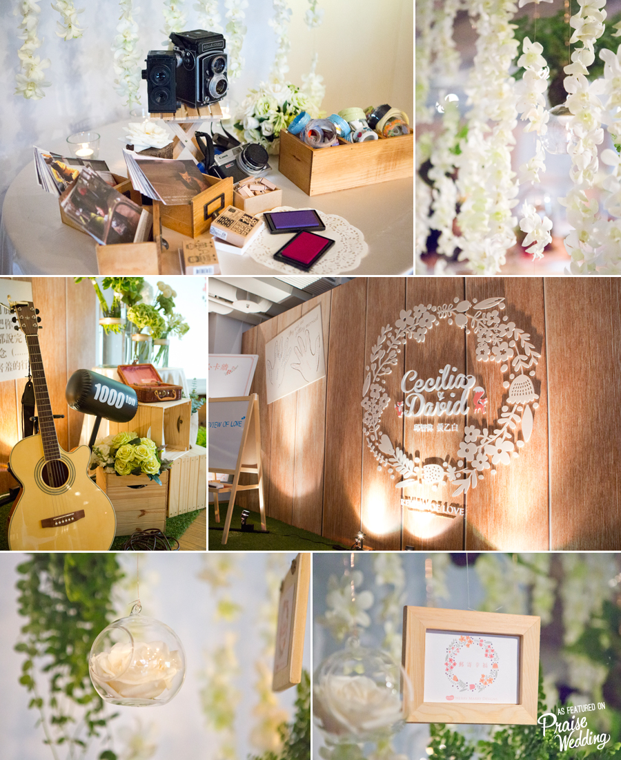 Lovely country style wedding decor