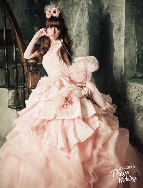 L et Lena pink royal princess gown