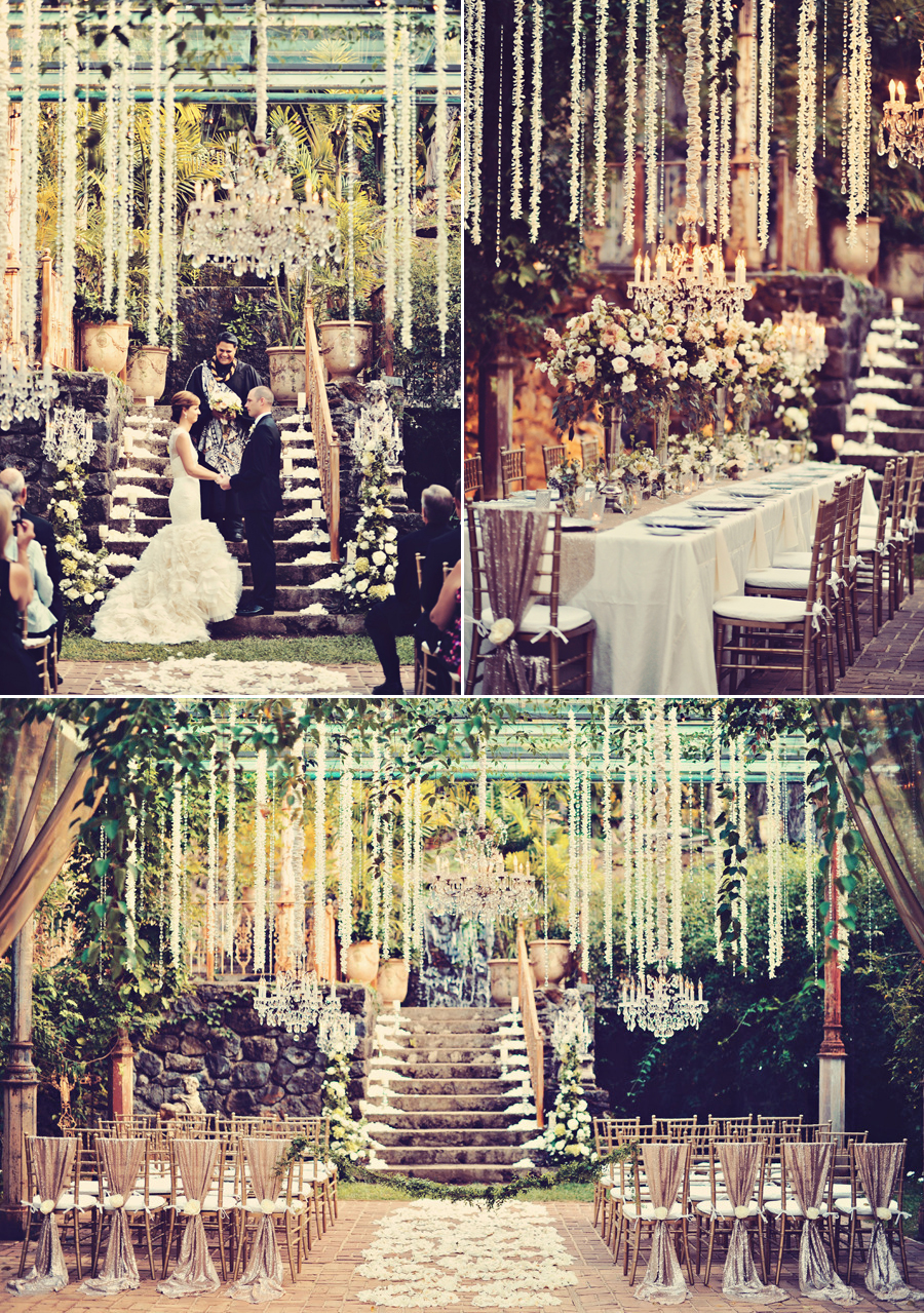 Lush + glam - Magical floral ceremony decoration