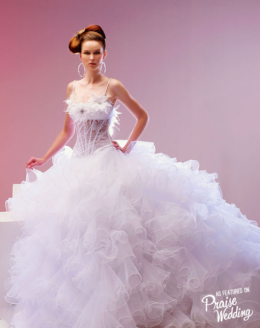 Dreamy + sexy Mirella bridal gown