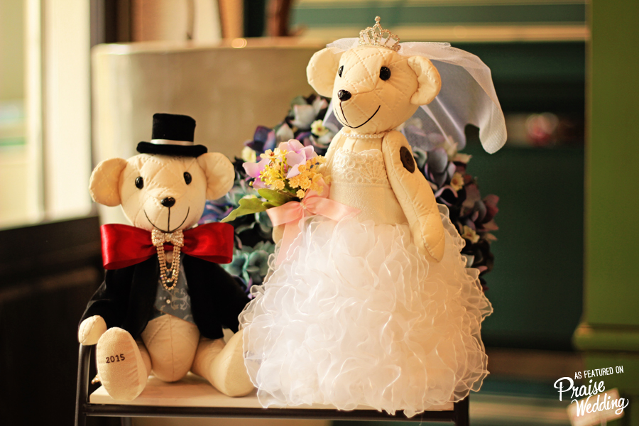 Customized bride & groom teddy bears!