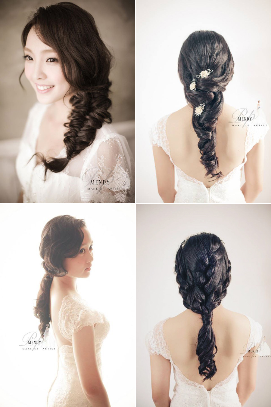 Effortless natural beauty for long hair brides!