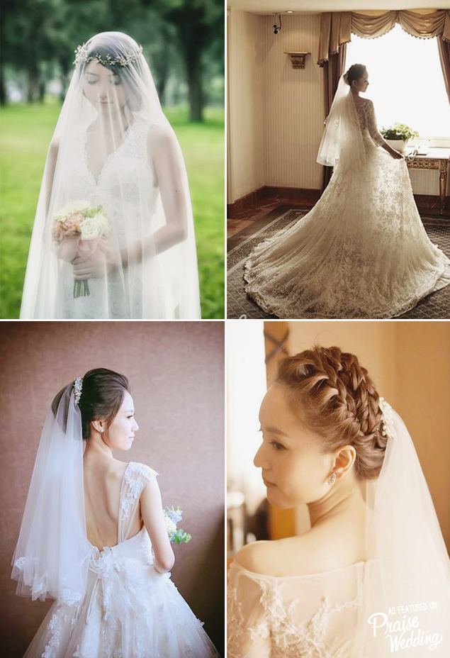 How to wear your veil in a natural, classic way?