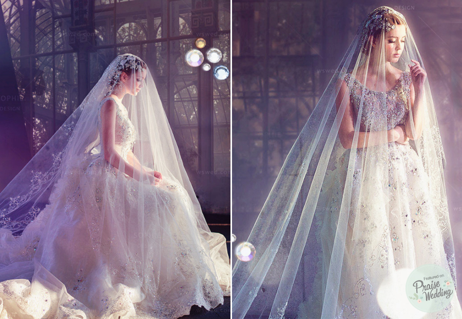 Sophie Designs stunning crystal gown