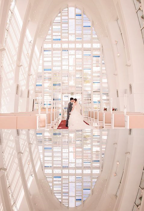 Stunning white Del’ Anello Chapel pre-wedding session