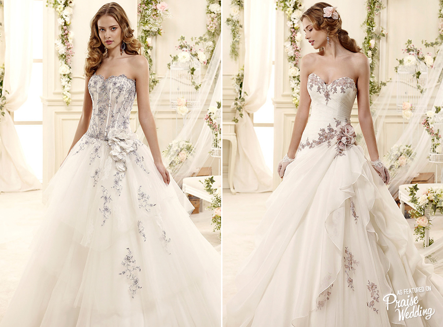 Colet Bridal (Italy) 2015 chic floral-inspired gowns
