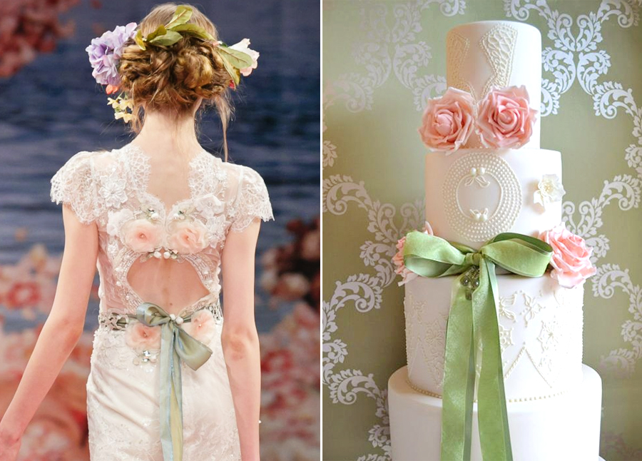 Like dress, like cake! Claire Pettibone "Beauty" gown inspired cake!