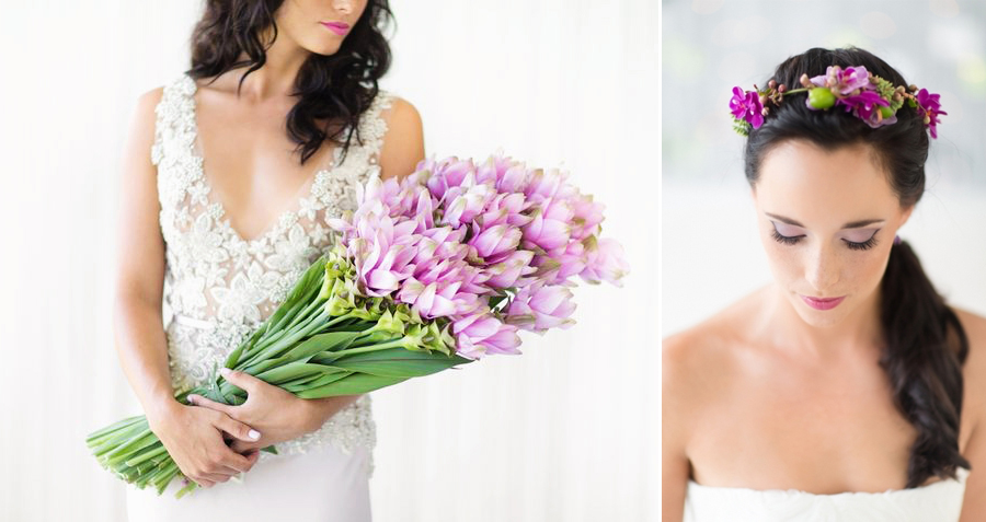 Gorgeous radiant orchid inspired bridal shoot!