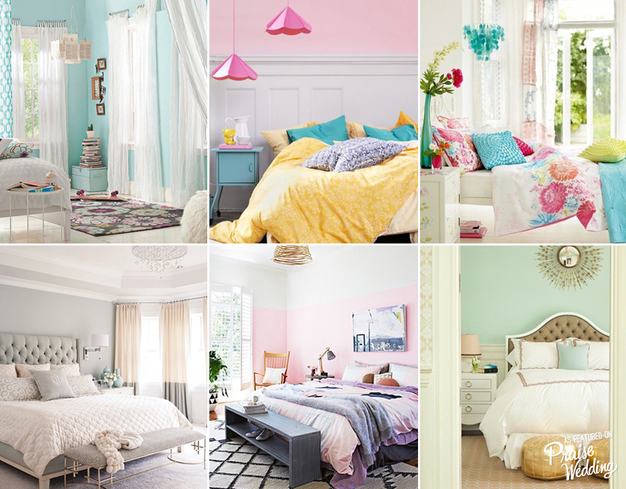 Lovely bedroom designs with pop of color! Share your favorite!