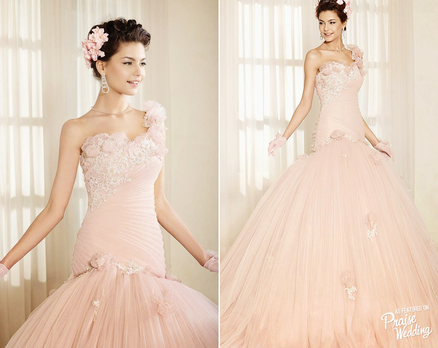 This Italian pink floral-inspired gown is sweeter than honey! 