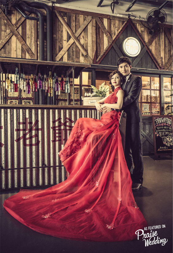 This vintage meets modern vibe stylish pre-wedding session is an absolute stunner!
