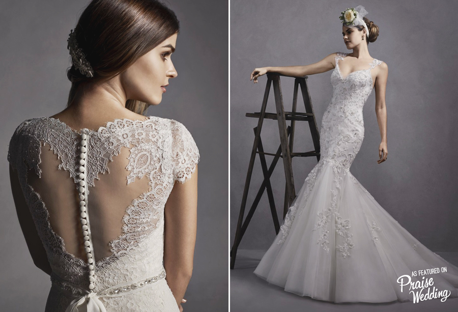 This Maggie Sottero mermaid laced gown is pure classic!
