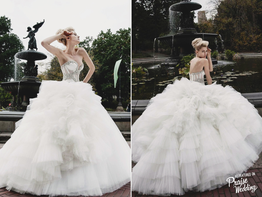 This beautiful Pnina Tornai gown is like a dream-come-true!