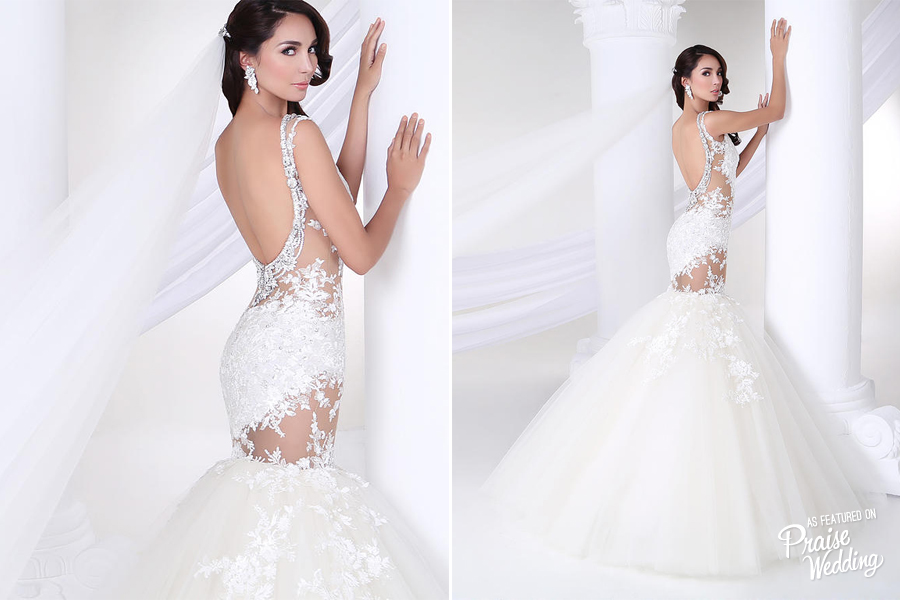 This Almodal Haute Couture gown is so sexy and chic!  