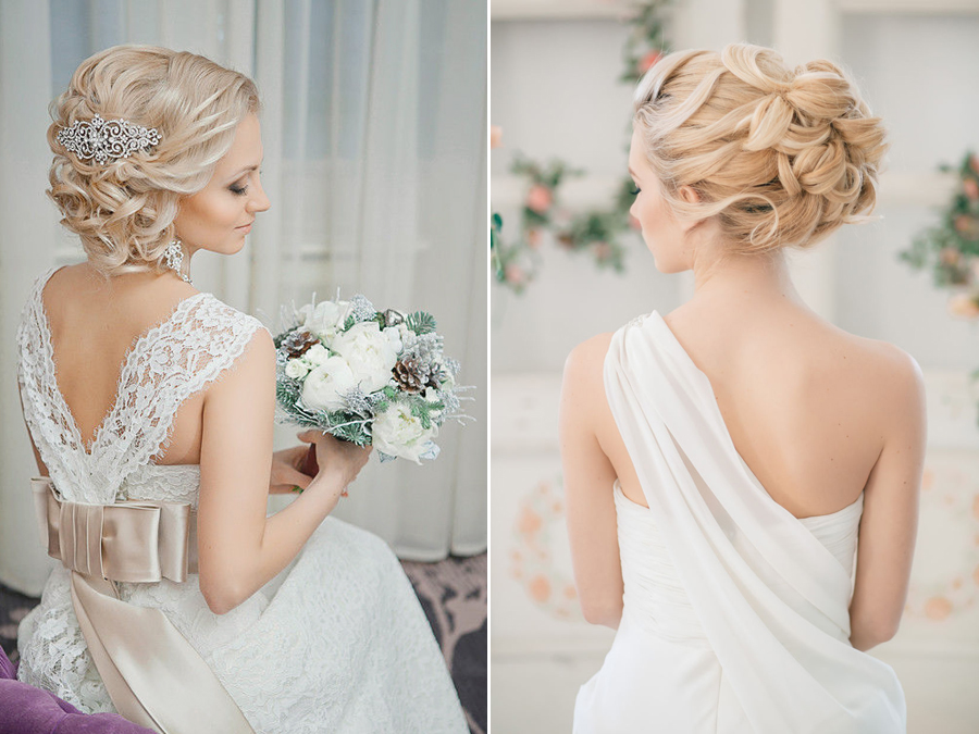 We love these elegant timeless bridal updos!