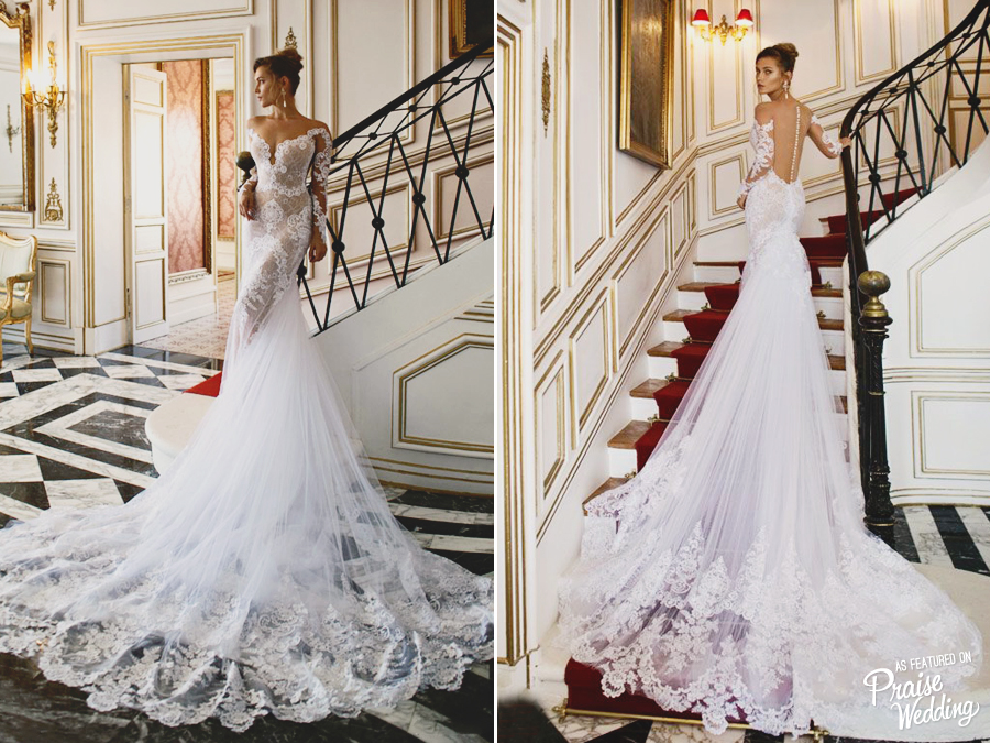 This new Julie Vino Fall 2015 bridal gown is a stylish masterpiece!