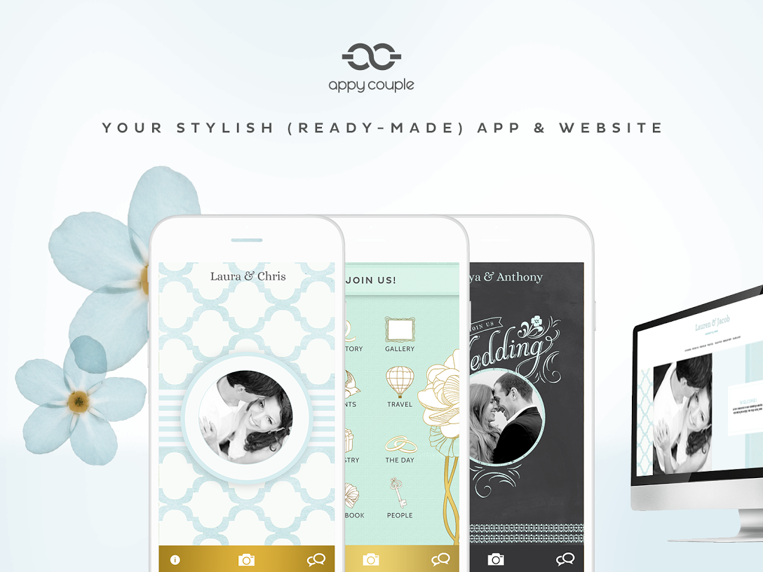 Appy Couple Stylish Wedding App and Website!