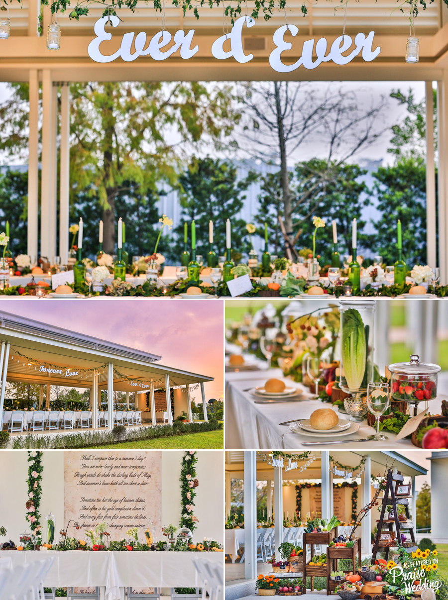 Natural greens never go out of style! This creative green wedding at Moncoeur is so gorgeous! 