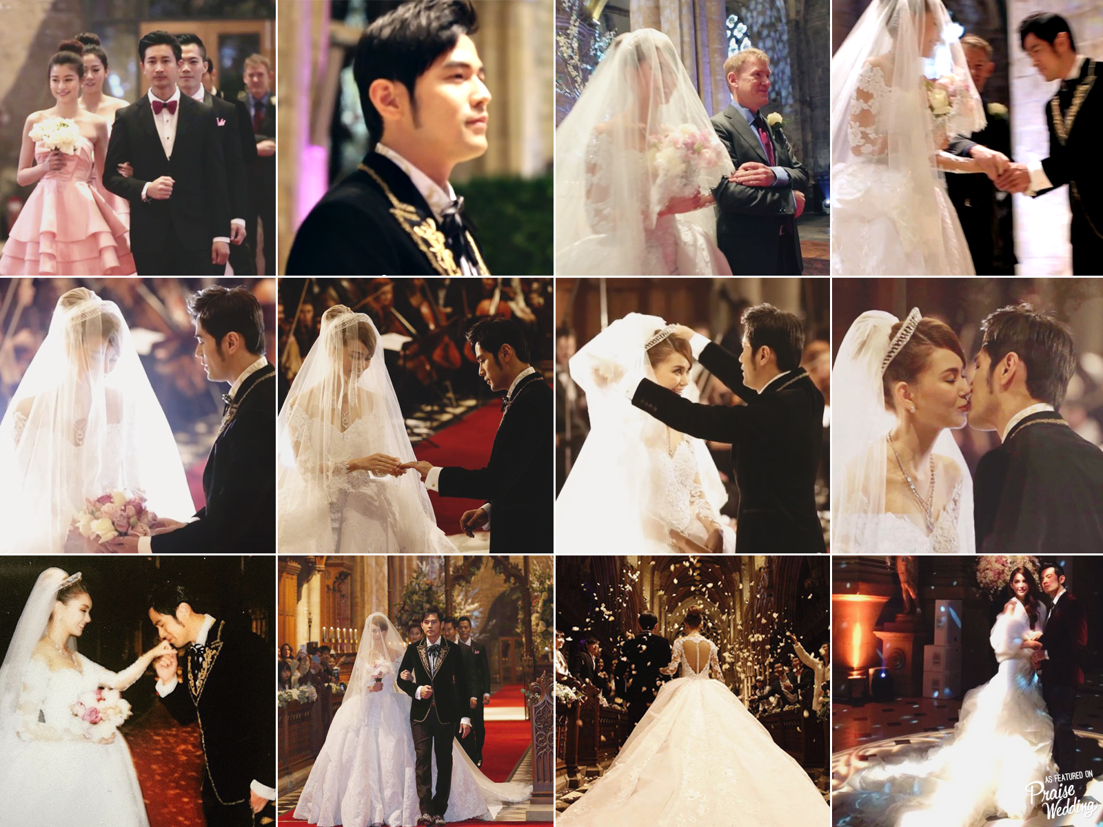 Asian superstar Jay Chou marries Hannah Quinlivan in a fairytale-themed wedding in Selby Abbey!