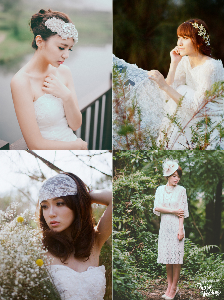 Looking for the perfect vintage look? Here are 4 gorgeous vintage-inspired rustic bridal portraits to get you inspired!