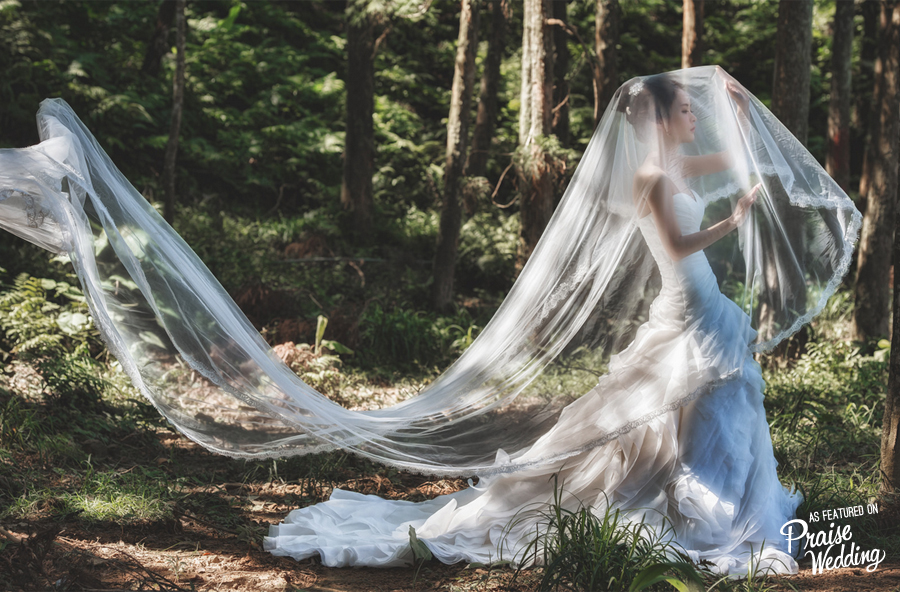 This bridal portrait is overflowing with gorgeousness and magic!