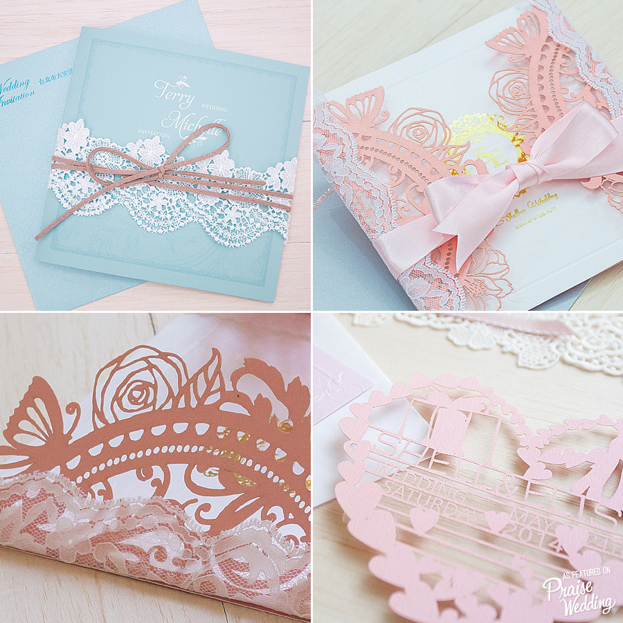 Add an elegant princessy 3D touch to your invitation cards!