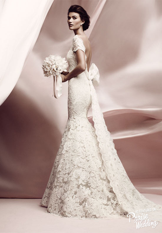 This beautiful Ines Di Santo lace gown is so classic and timeless!