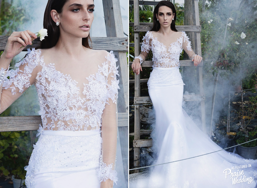 This awe-inspiring Persy Haute Couture gown is so blooming with romance!