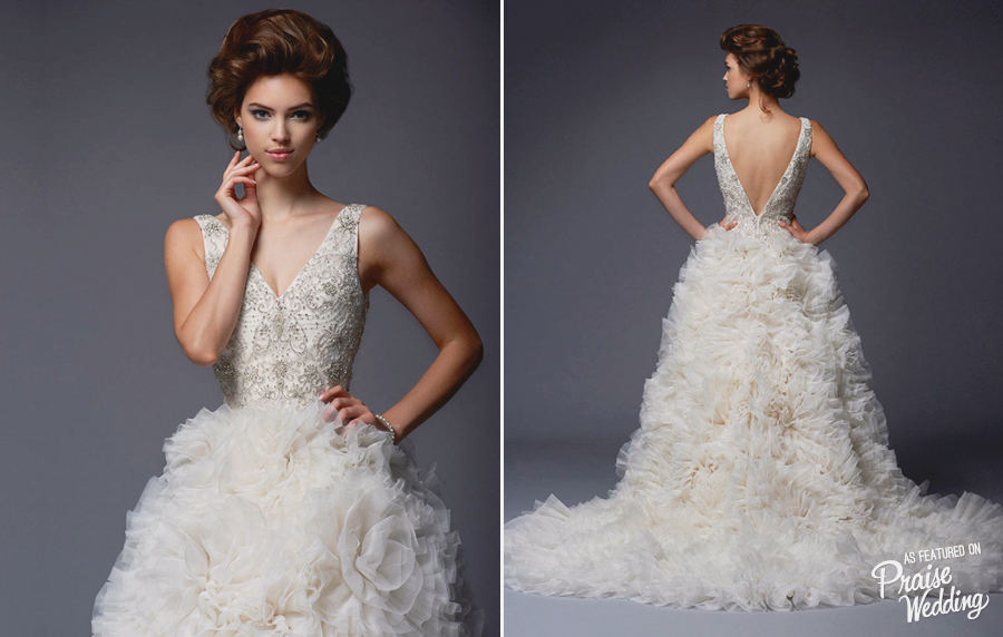 Enaura Bridal's dreamy princess gown with a touch of glam!