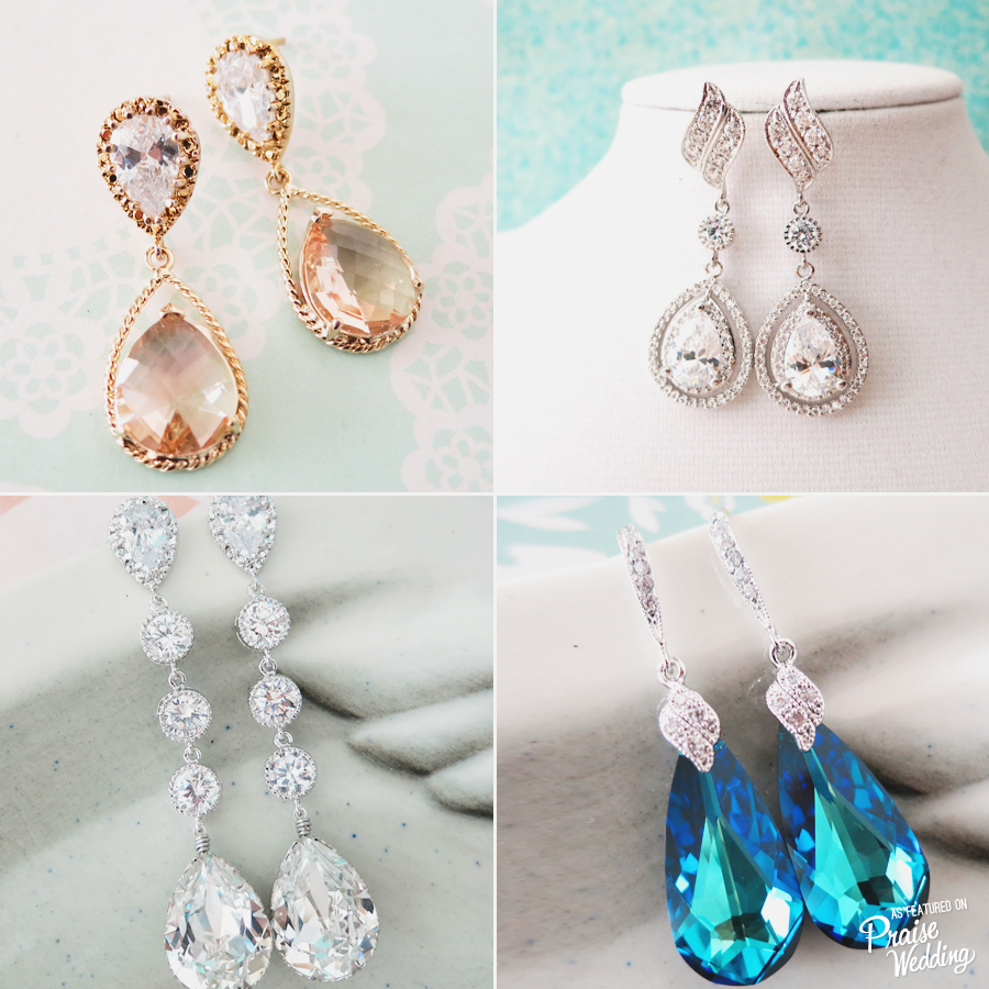 Loving these elegant, affordable handmade bridal earrings!