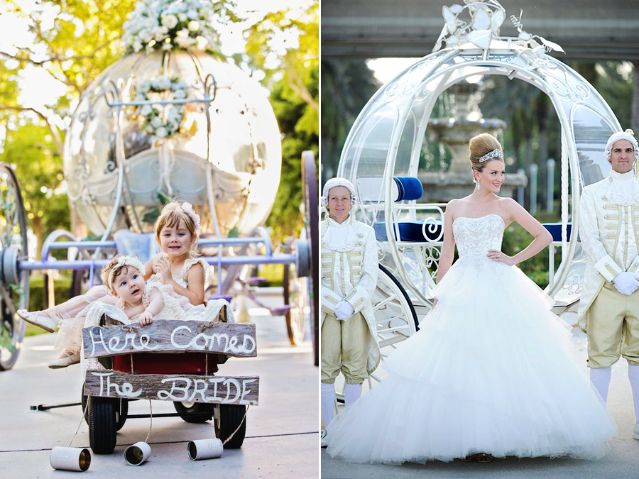 Isn't this what Disney Weddings are all about? Fairytale come true!