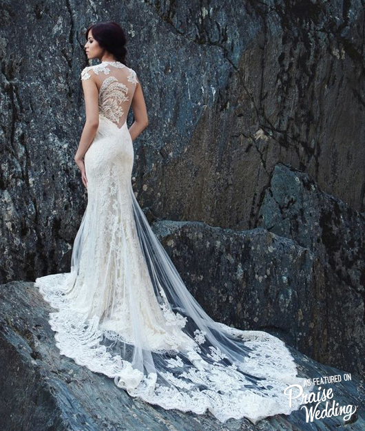 This Miosa Couture gown is so feminine, romantic, and awe-inspiring!