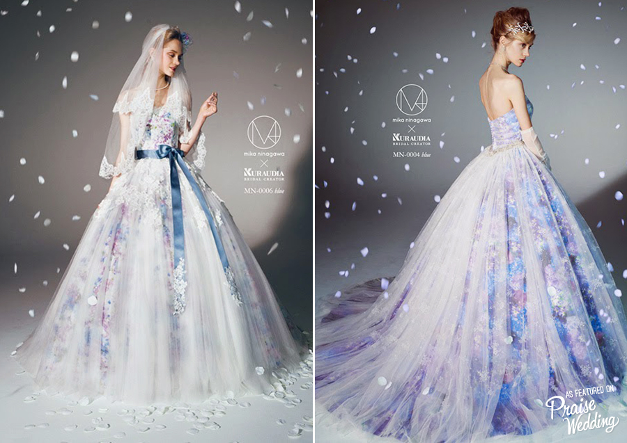 These floral-inspired gowns by M / Mika Ninagawa are so magical and romantic! 