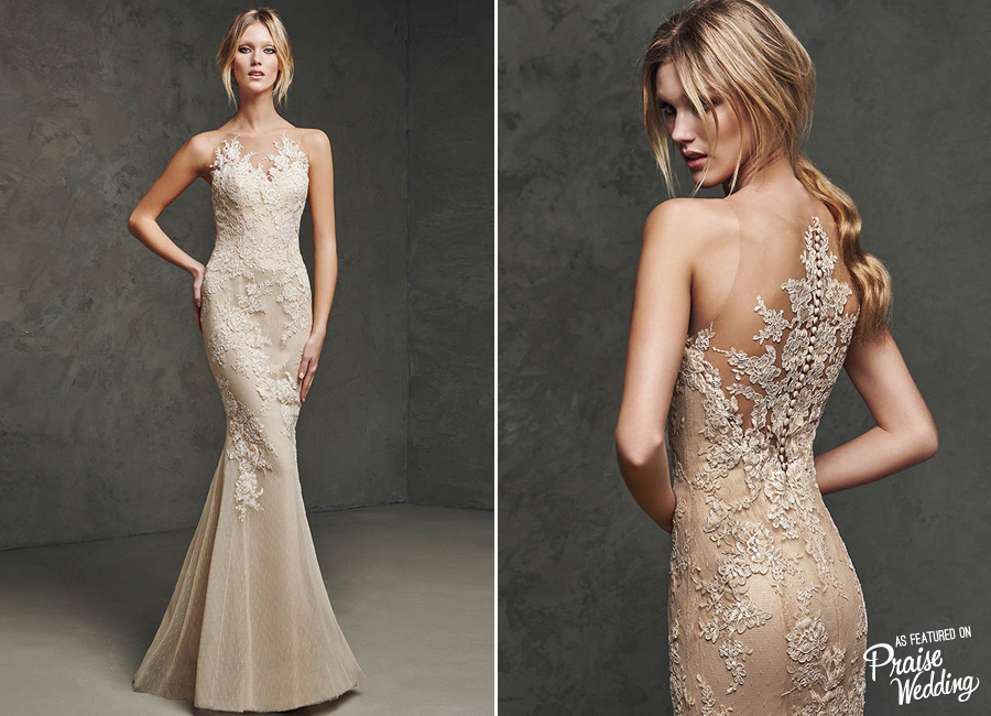 Who wants to wear this beautiful Pronovias reception gown?