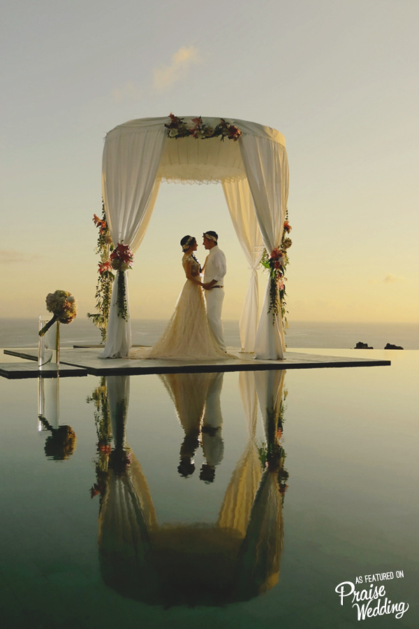Who's dreaming of an intimate destination wedding like this?