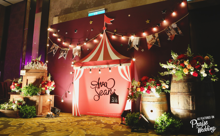 So in love with this adorable Circus / Carnival themed wedding decor! 