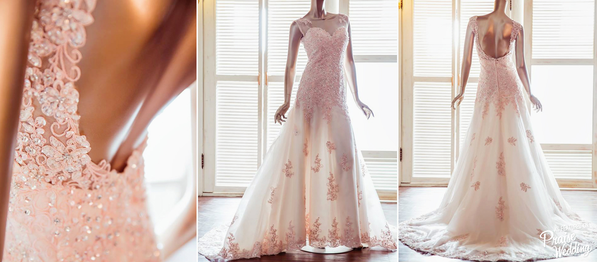 Oh So Lovely! A pink x white romantic gown to dream of all day! 