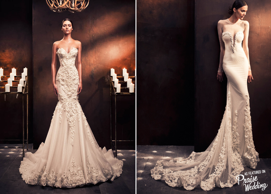 Gushing over these Ezra Couture fashion-forward gowns!