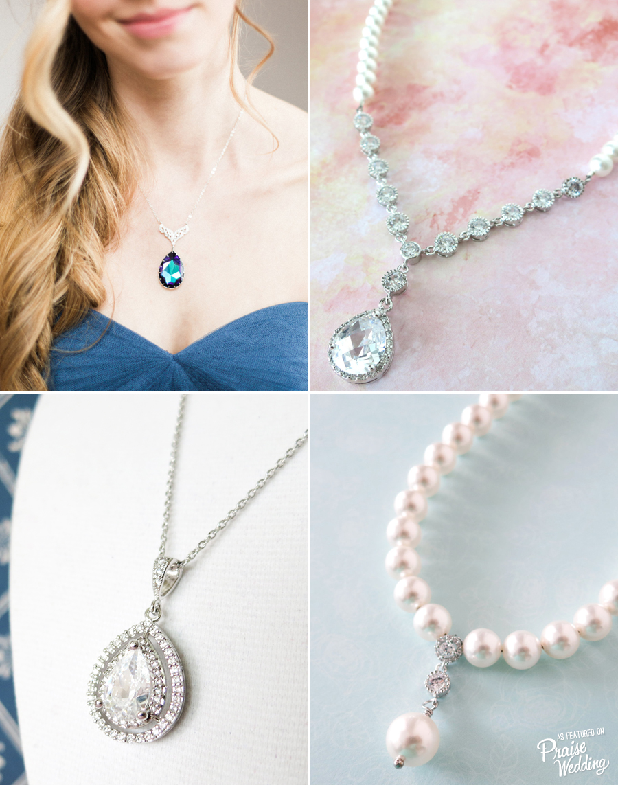 Beautiful budget-friendly bridal necklaces!Beautiful budget-friendly bridal necklaces!